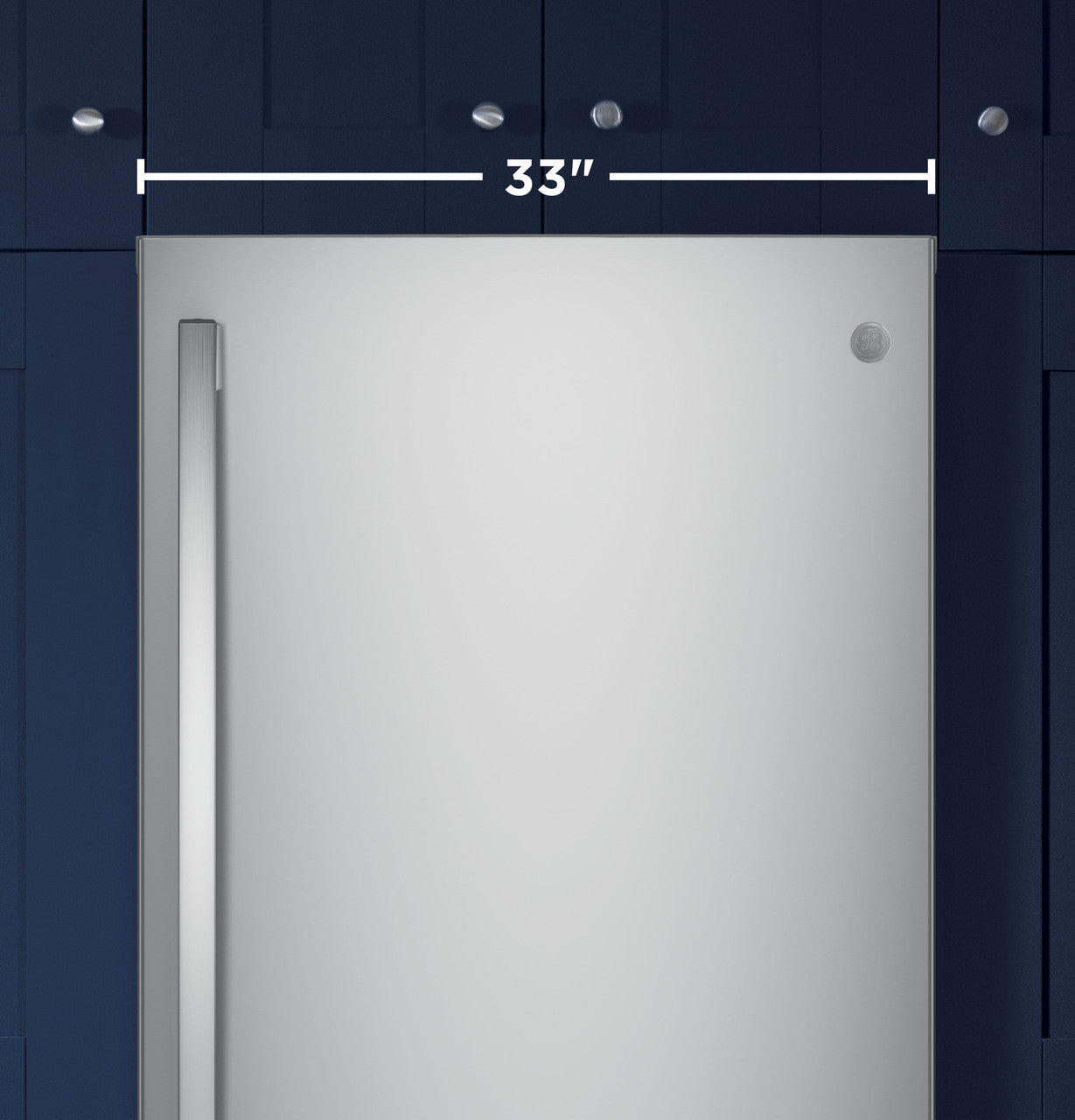 GE Refrigerator 33" Stainless Steel GDE25ESKSS