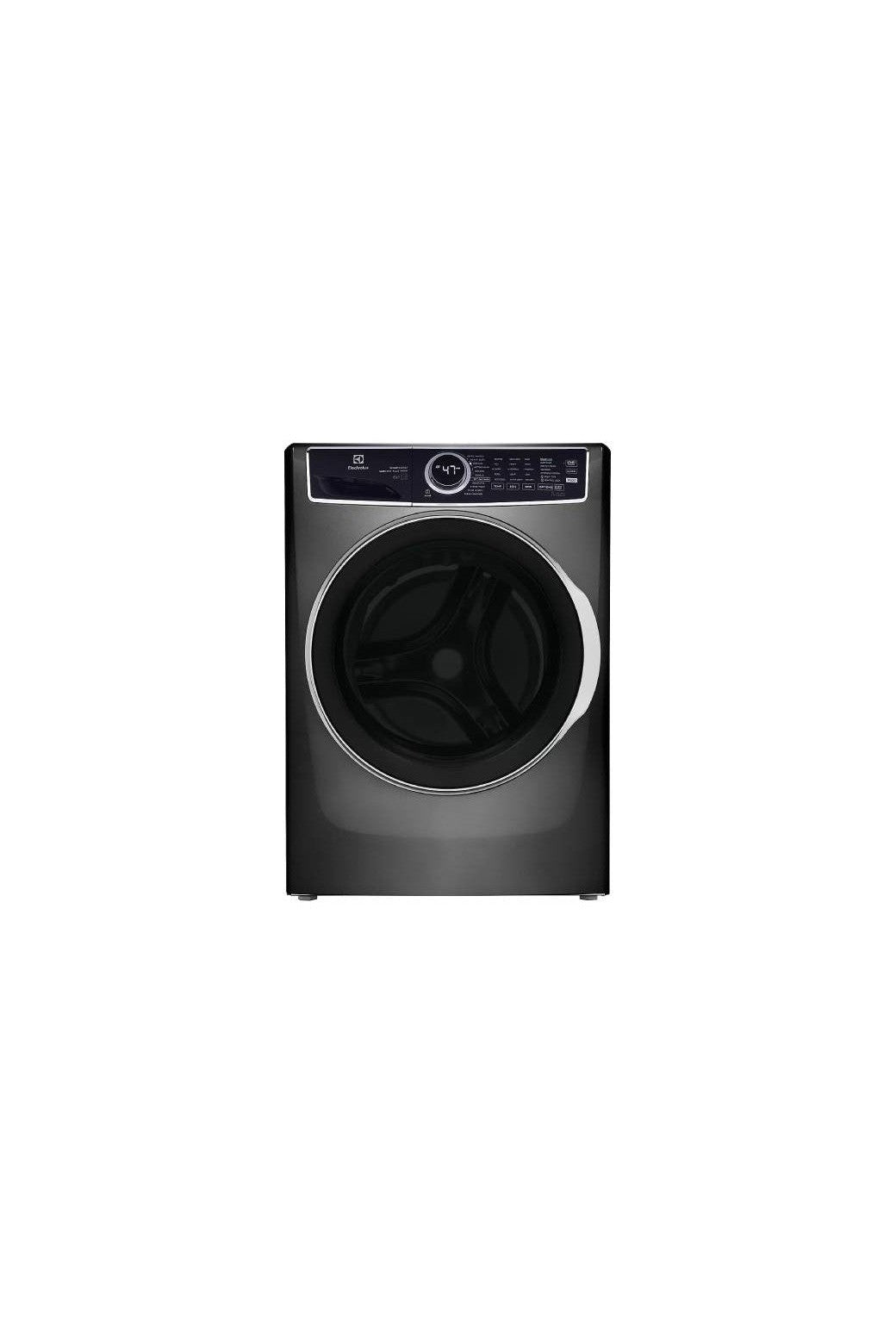 Electrolux ELFW7637AT Front Load Washer_27" Width_ENERGY STAR Certified_5.2 cu. ft. Capacity_Steam Clean_11 Wash Cycles_5 Temperature Settings_Stackable_1300 RPM Washer Spin Speed_Water Heater_Titanium colour_AB1234