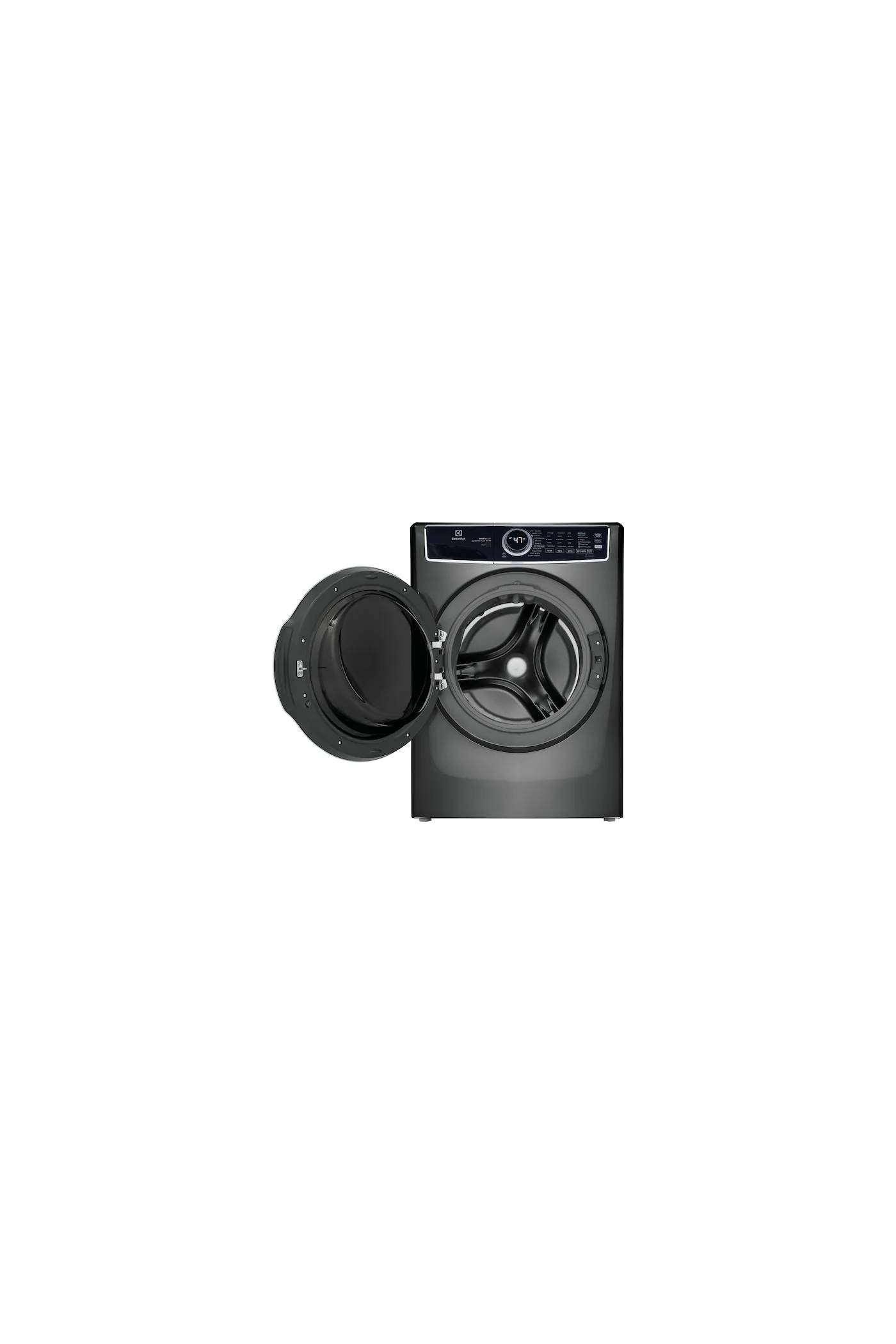 Electrolux ELFW7637AT Front Load Washer_27" Width_ENERGY STAR Certified_5.2 cu. ft. Capacity_Steam Clean_11 Wash Cycles_5 Temperature Settings_Stackable_1300 RPM Washer Spin Speed_Water Heater_Titanium colour_AB1234