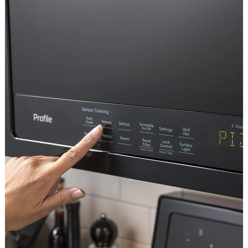 GE Microwave 30" Black Stainless Steel PVM2188DSMC