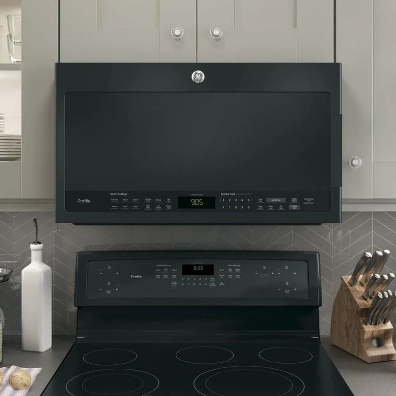 GE Microwave 30" Black Stainless Steel PVM2188DSMC
