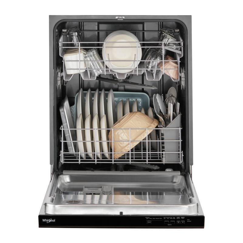 Whirlpool Dishwashers 24" Black Stainless Steel WDP560HAMZ