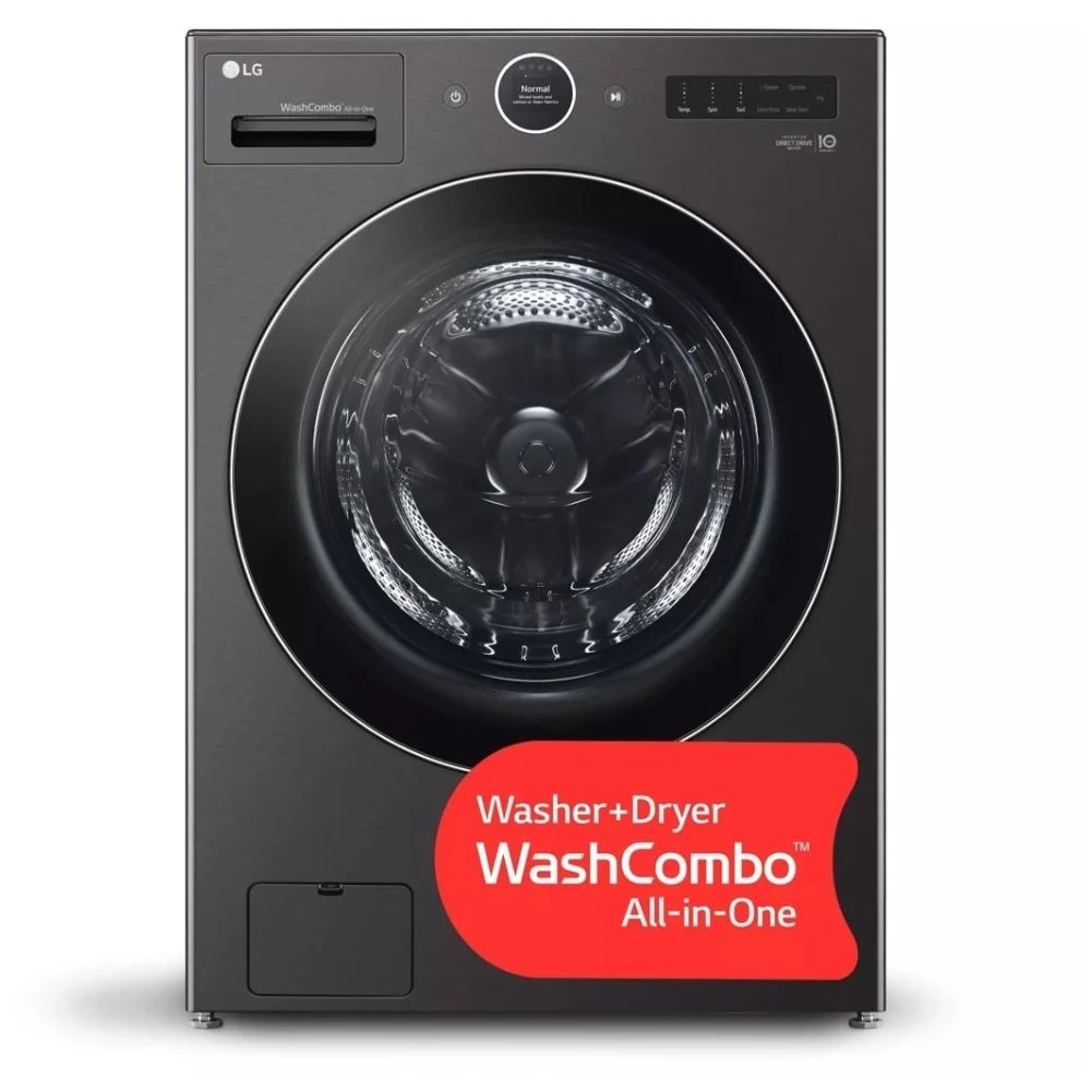 LG Washer and Dryer 27" Black Stainless Steel WM6998HBA