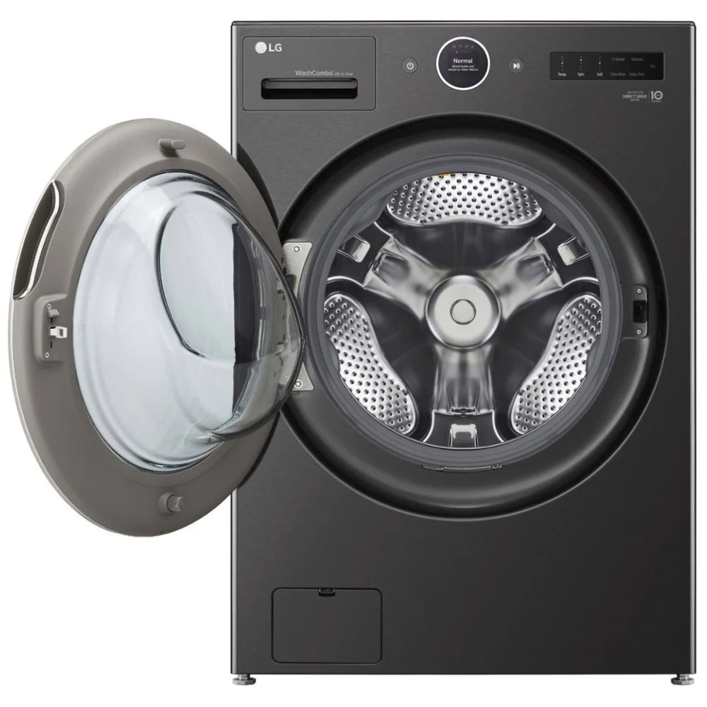 LG Washer and Dryer 27" Black Stainless Steel WM6998HBA
