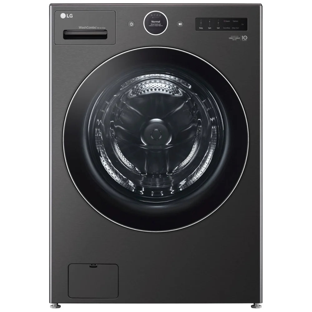 LG Washer and Dryer 27" Black Stainless Steel WM6998HBA