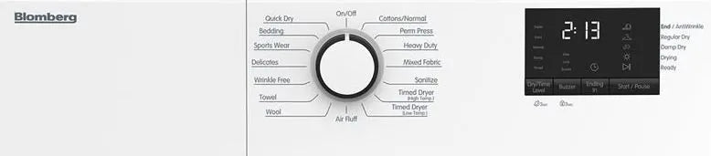 Blomberg Washer & Dryer 24" White WM72200W & DV17600W