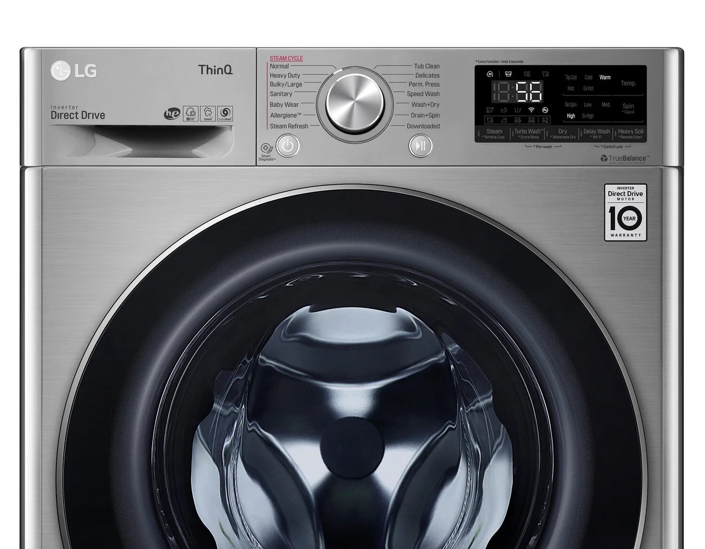 LG Washer and Dryer 24" Graphite Steel WM3555HVA