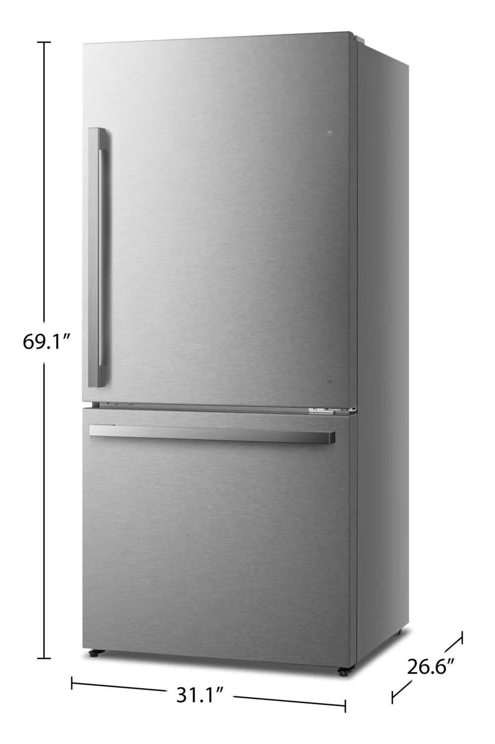 Hisense Refrigerator 31" Stainless Steel RB17A2CSE