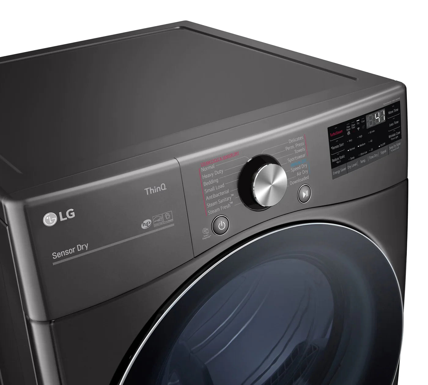 LG Dryers 27" Black Stainless Steel DLGX4201B