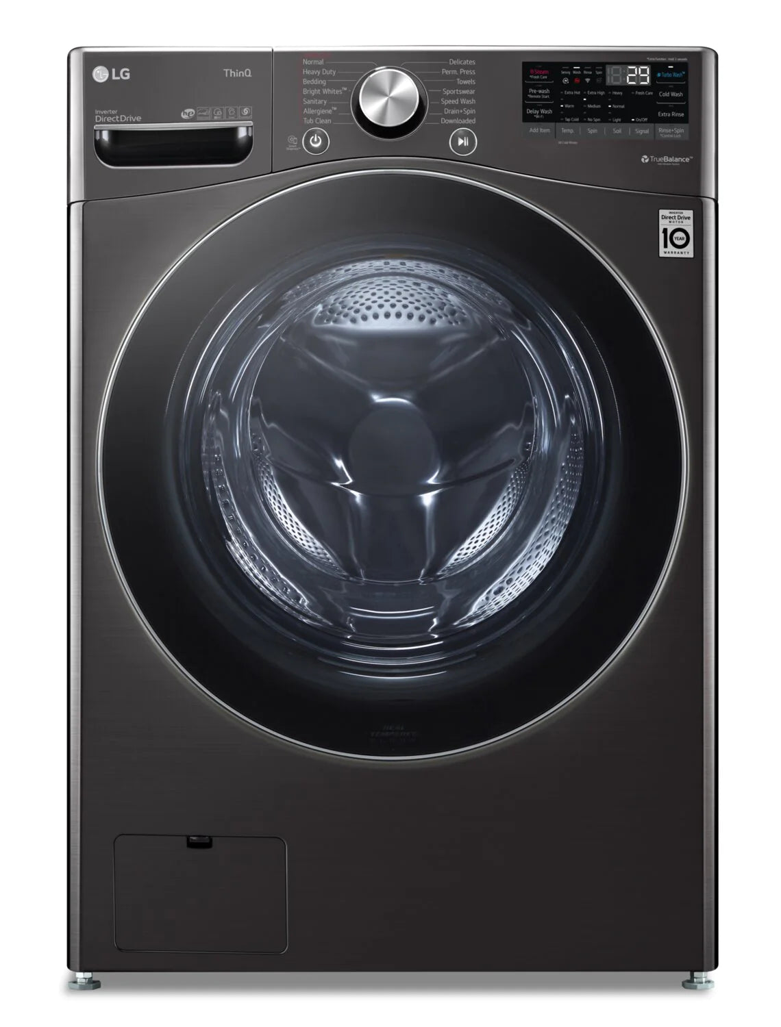 LG Washer 27" Black Stainless Steel WM4100HBA