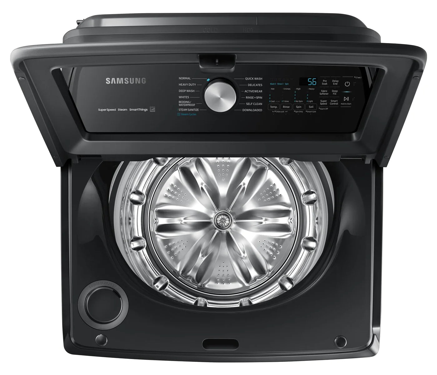 Samsung Washer 27" Black Stainless Steel WA52B7650AV