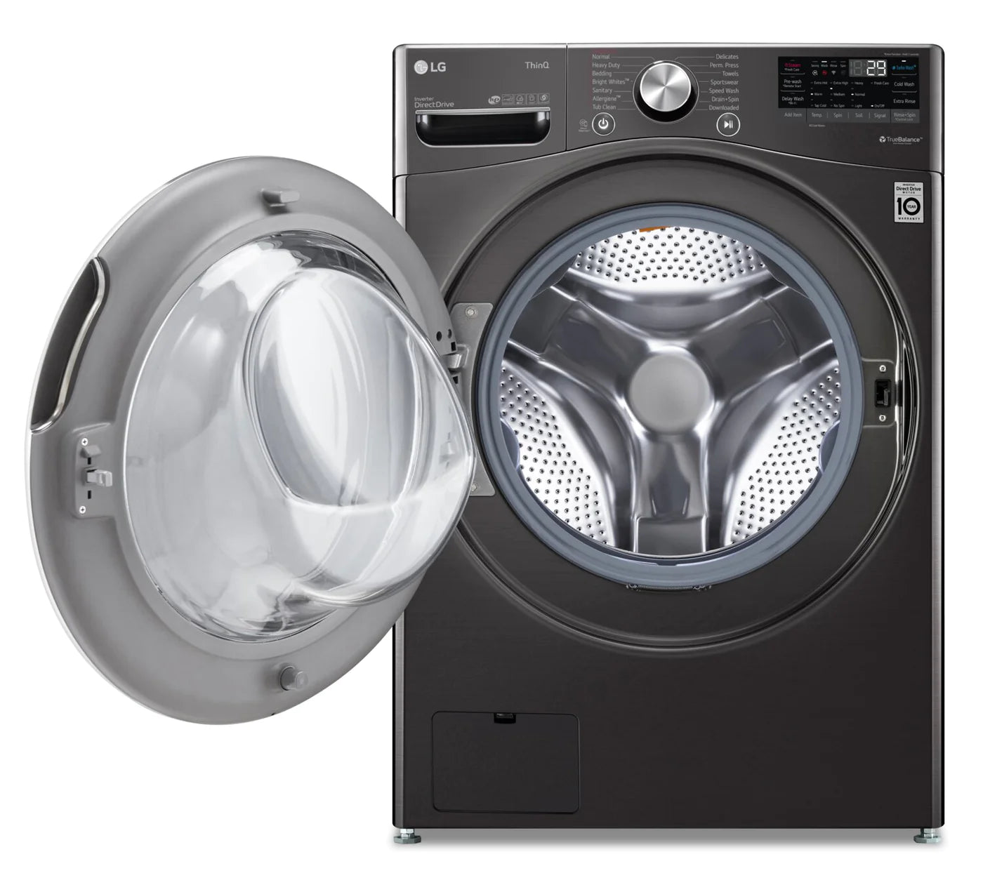 LG Washer 27" Black Stainless Steel WM4100HBA