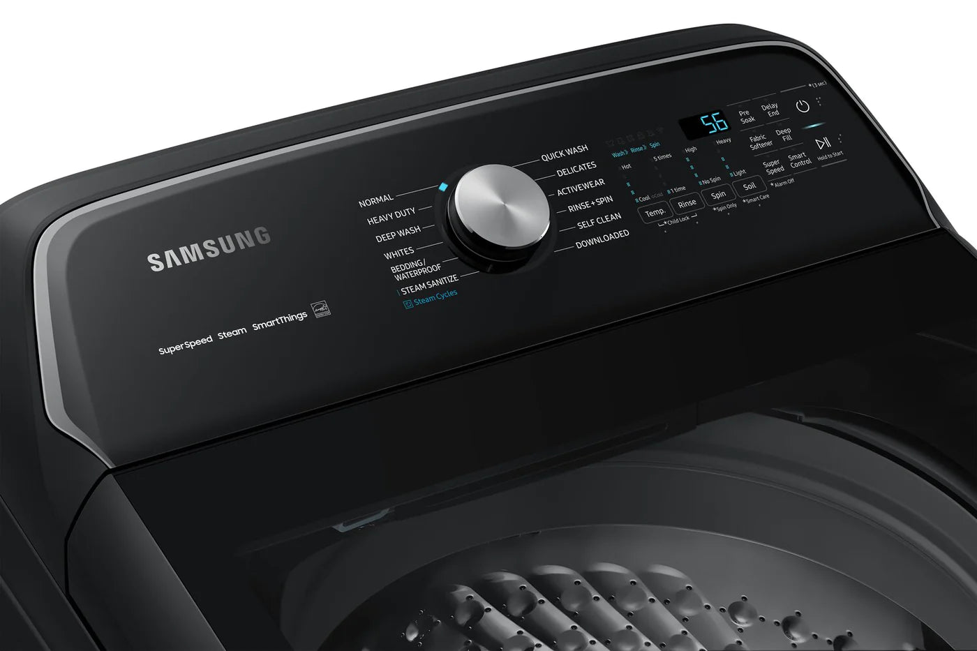 Samsung Washer 27" Black Stainless Steel WA52B7650AV