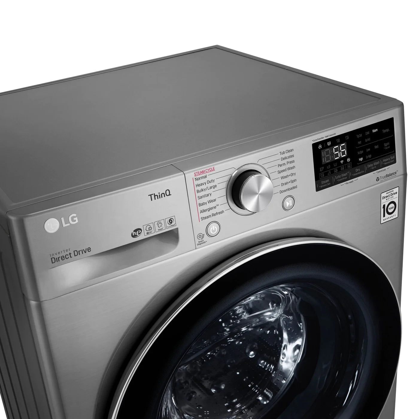 LG Washer and Dryer 24" Graphite Steel WM3555HVA