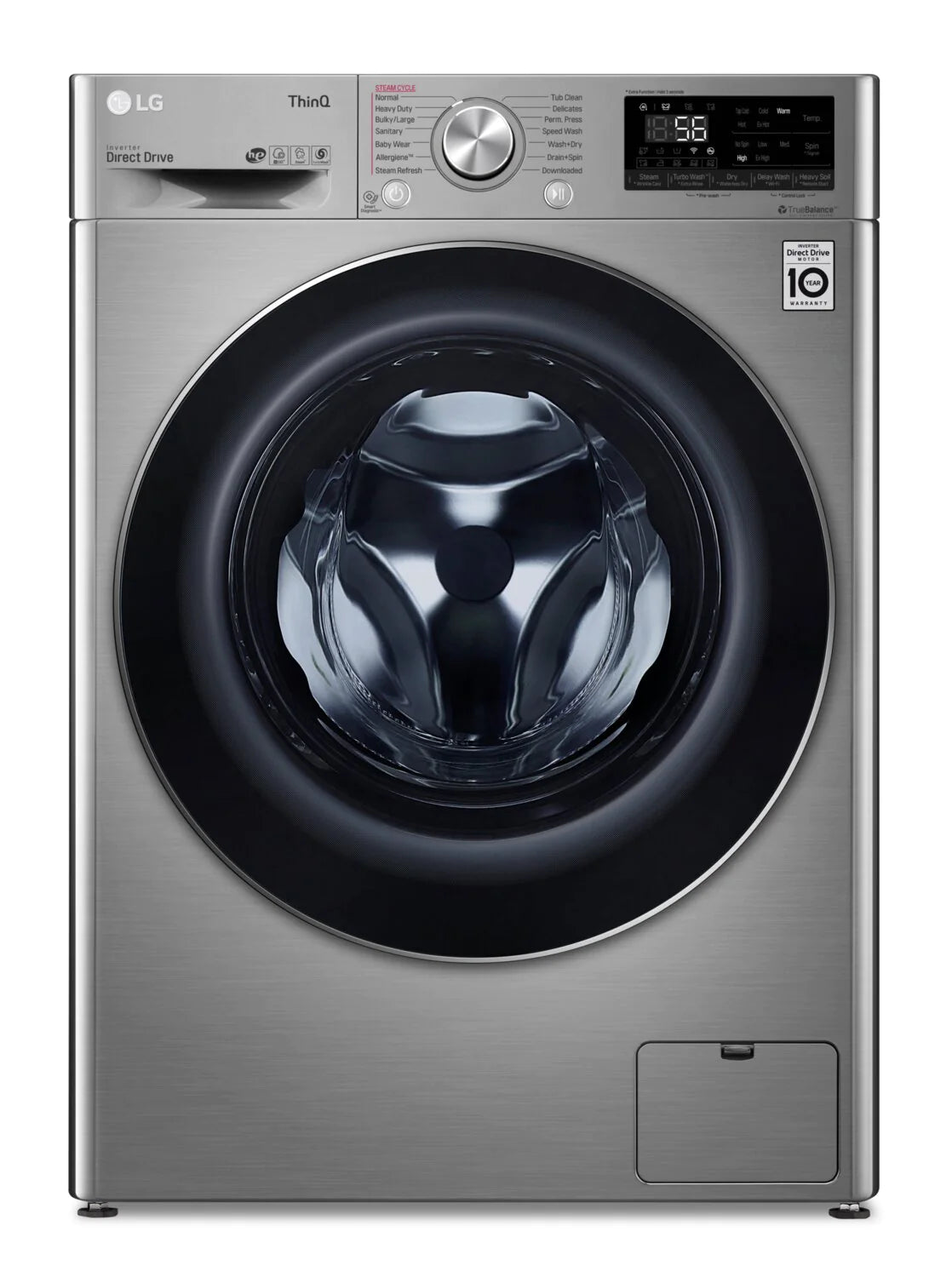 LG Washer and Dryer 24" Graphite Steel WM3555HVA