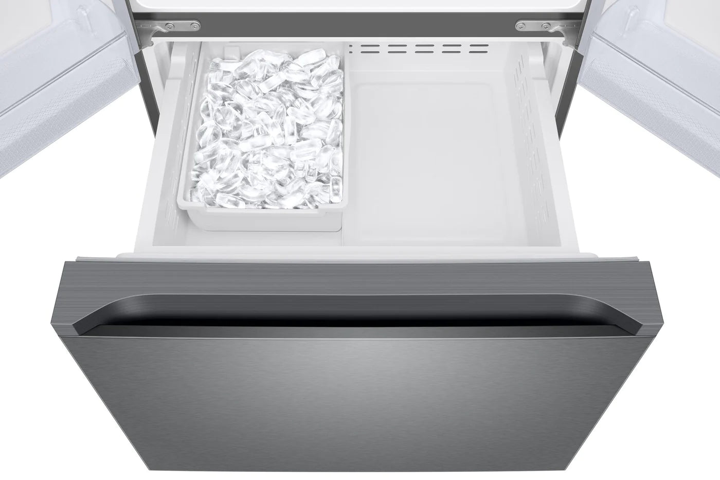 Samsung RF22A4111SR_30-Inch W 21.8 Cu.Ft. French Door Refrigerator with Icemaker in Freezer in Stainless Steel_AB1278