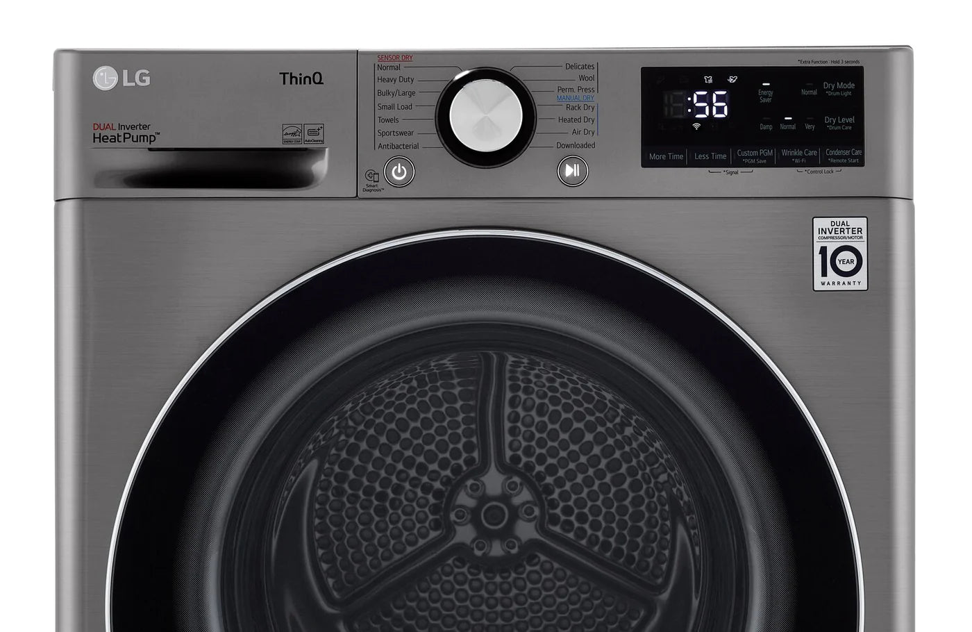 LG Dryers 24" Graphite Steel DLHC1455P