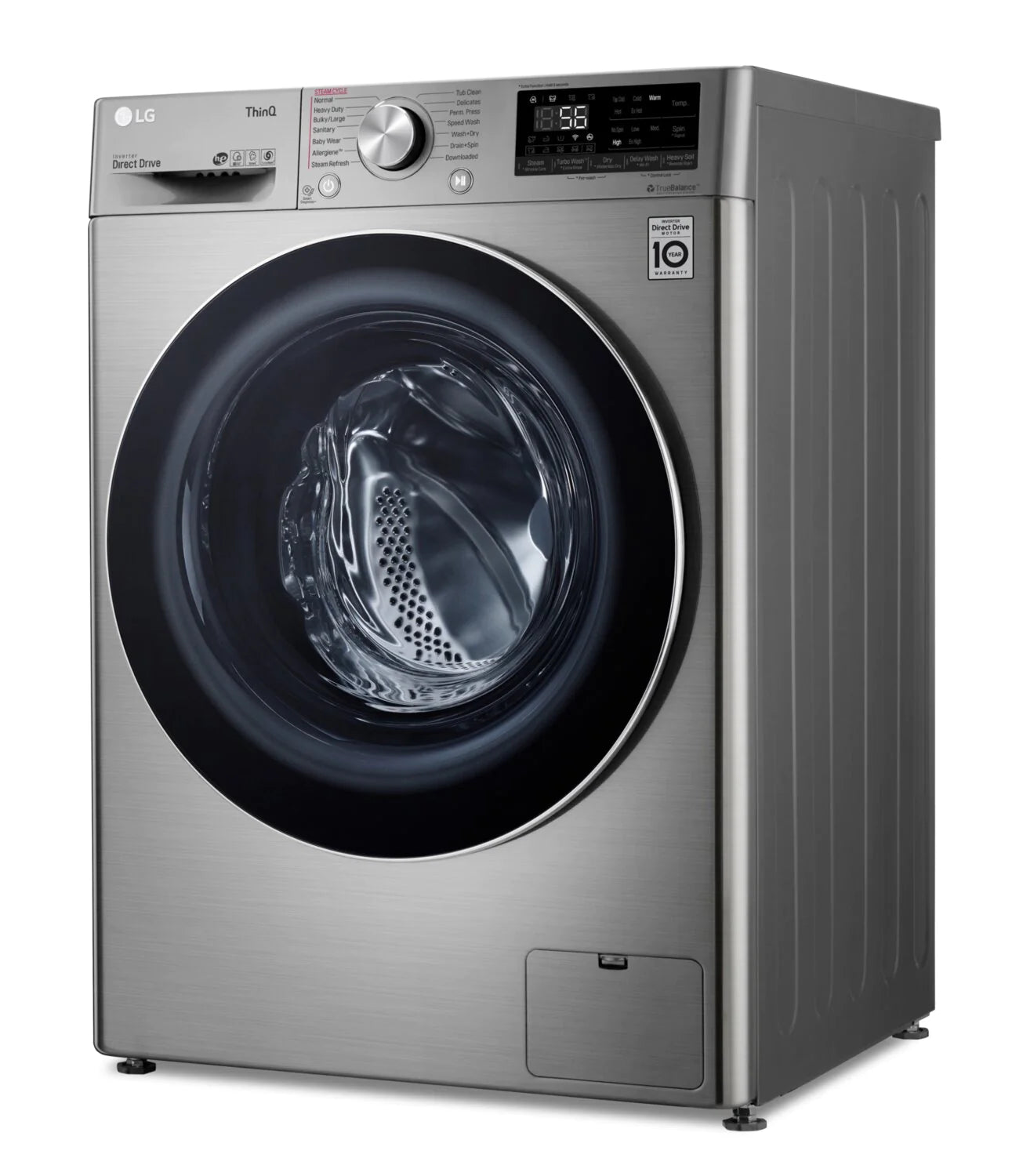 LG Washer and Dryer 24" Graphite Steel WM3555HVA