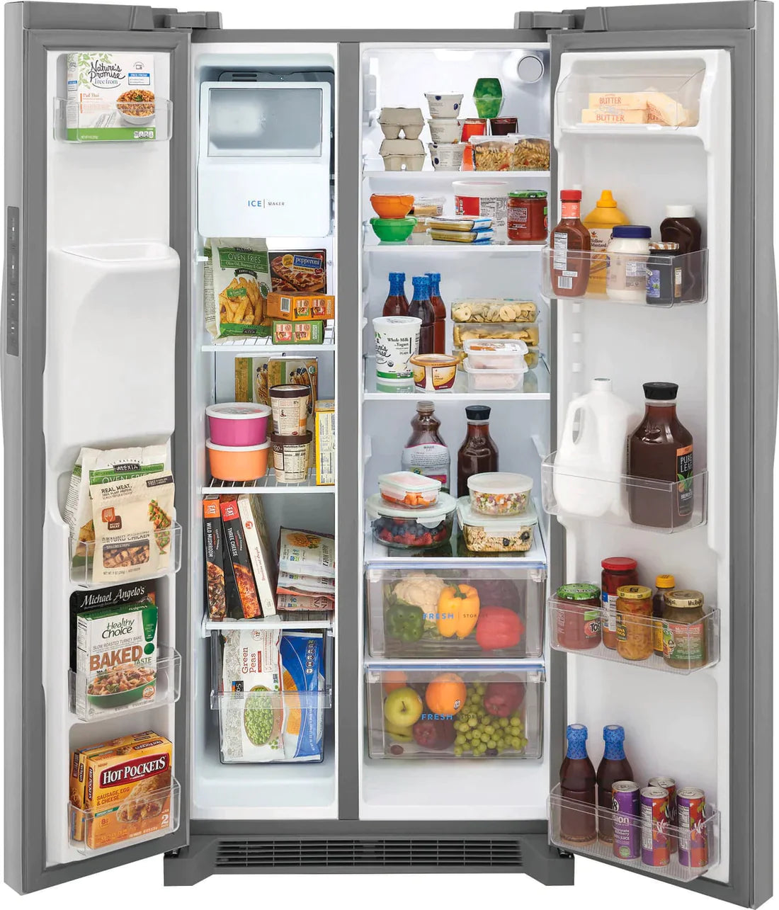 FRIGIDAIRE Refrigerator 33" Stainless Steel FRSS2323AS - Appliance Bazaar