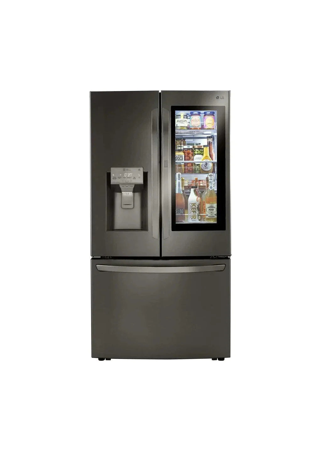 LG Refrigerator 36" Black Stainless Steel LRFVC2406D - Appliance Bazaar