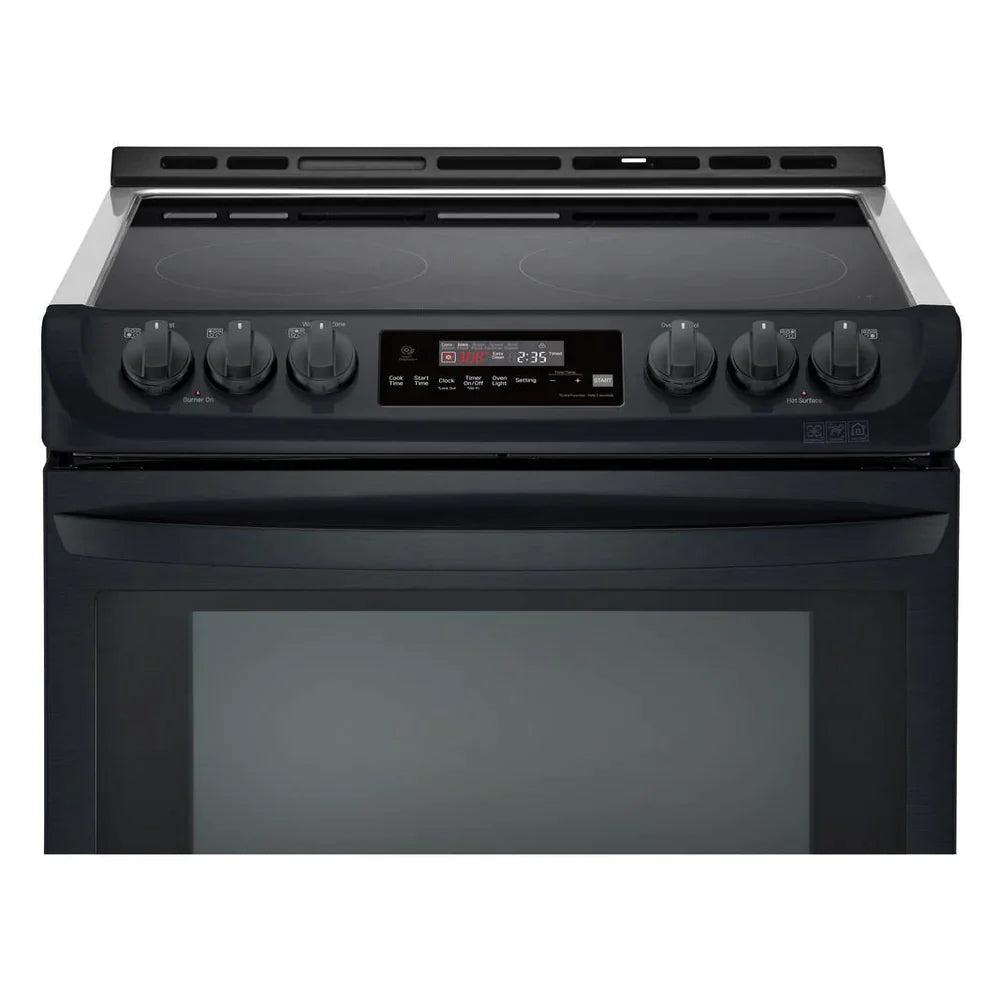 LG Ranges 30" Matte Black Stainless Steel LSE5613BM - Appliance Bazaar
