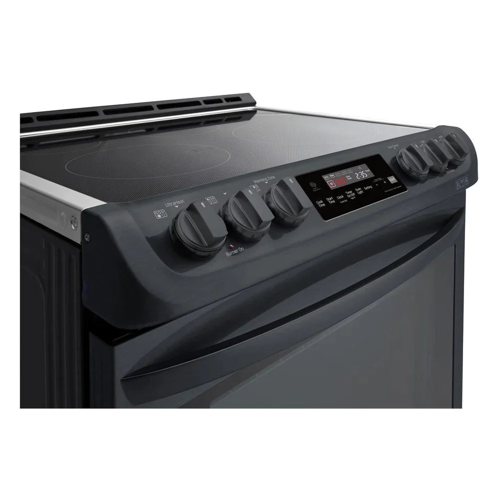 LG Ranges 30" Matte Black Stainless Steel LSE5613BM - Appliance Bazaar