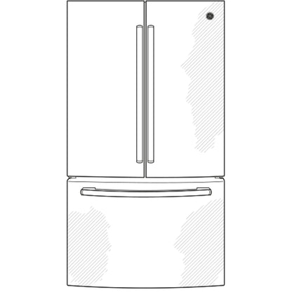 GE Refrigerator 33" Stainless Steel GWE19JSLSS