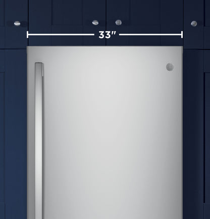 GE Refrigerator 33" Stainless Steel GDE25ESKSS