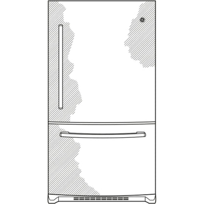 GE Refrigerator 33" Stainless Steel GDE25ESKSS
