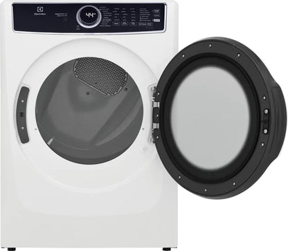 Electrolux ELFE753CAW Dryer_27" Width_Electric Dryer_8.0 cu. ft. Capacity_Steam Clean_10 Dry Cycles_5 Temperature Settings_Stackable_Steel Drum_White colour_AB1242