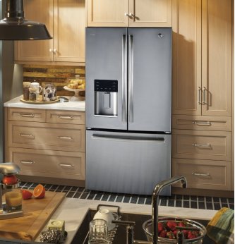 GE Refrigerator 33" Stainless Steel PYE18HSLKSS
