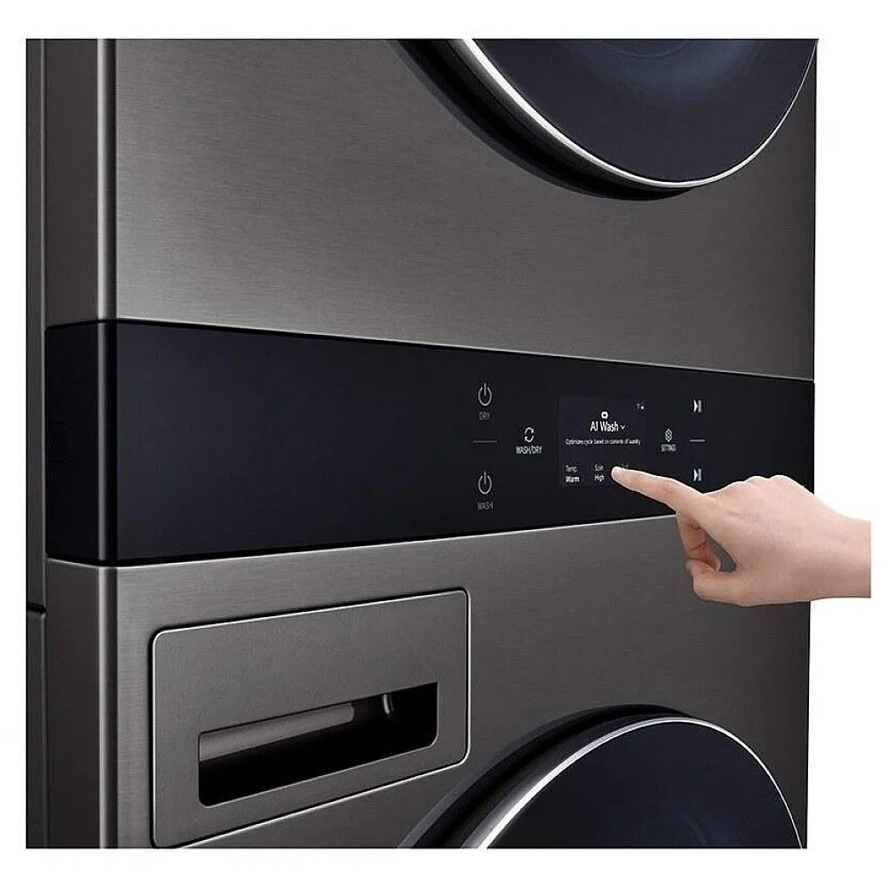 LG Laundry Centre 27" Black Stainless Steel WKEX300HBA