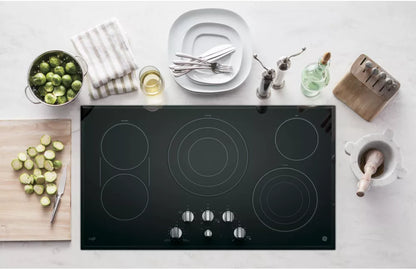 GE Cafe CP9536SJSS Cooktop, Electric Cooktop, 36 inch, 5 Burners, Glass Ceramic, 3600W_AB1219