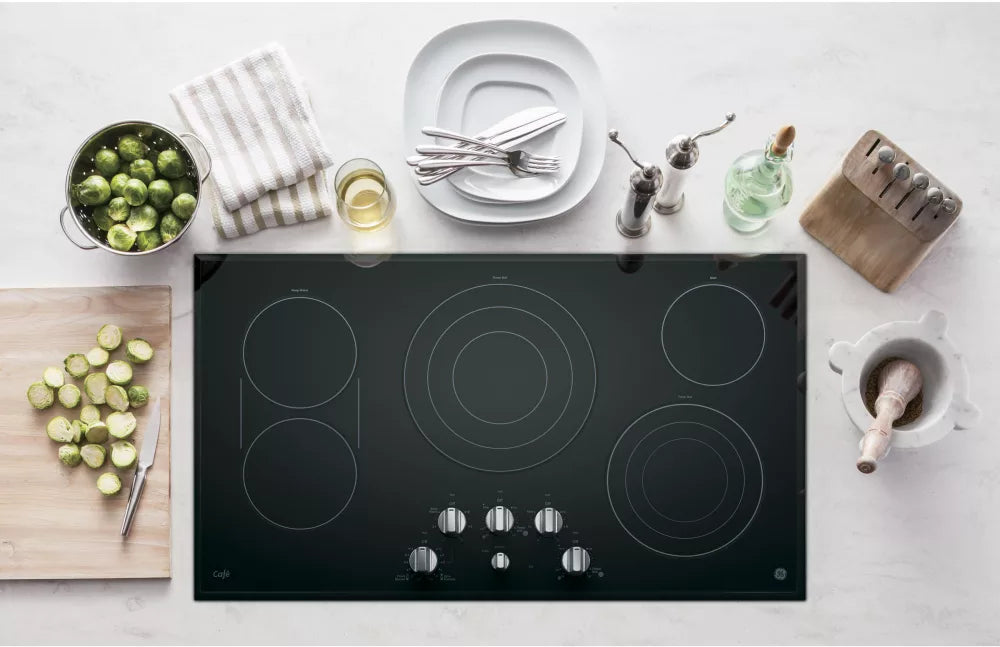 GE Cooktop 36" Black CP9536SJSS