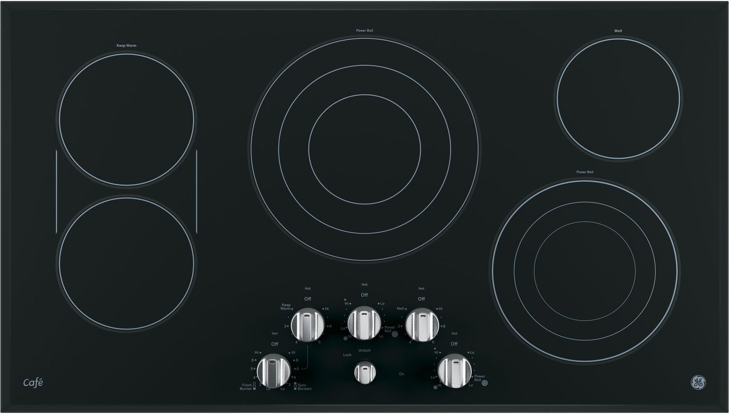 GE Cooktop 36" Black CP9536SJSS