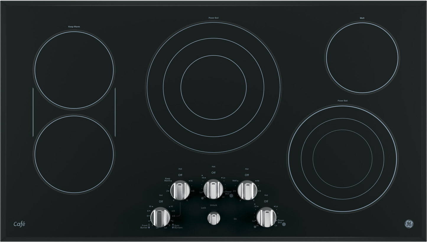 GE Cooktop 36" Black CP9536SJSS