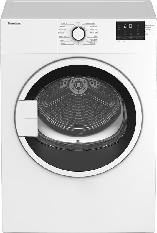 Blomberg Washer & Dryer 24" White WM72200W & DV17600W