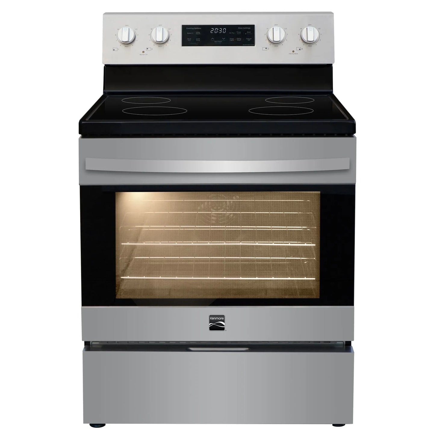 30 inch 5 cu ft Rear Control Smooth Top Electric Range with Airfry and Convection