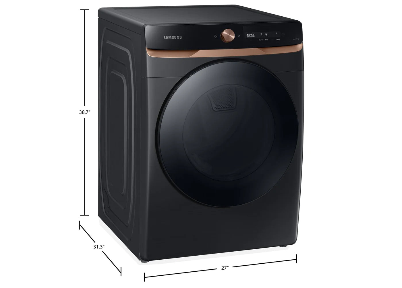 Samsung Dryers 27" Black Stainless Steel DVE46BG6500V