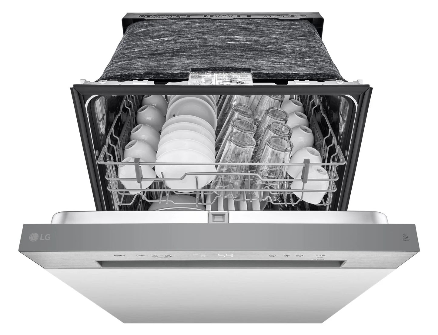 LG Dishwasher 24" Platinum Silver Steel LDFC2423V