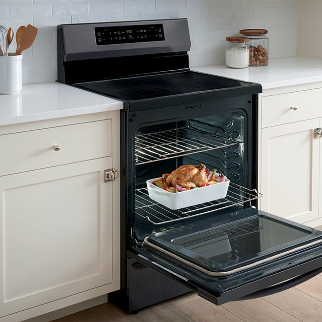 FRIGIDAIRE Ranges 30" Black Stainless Steel CGIF3036TD - Appliance Bazaar