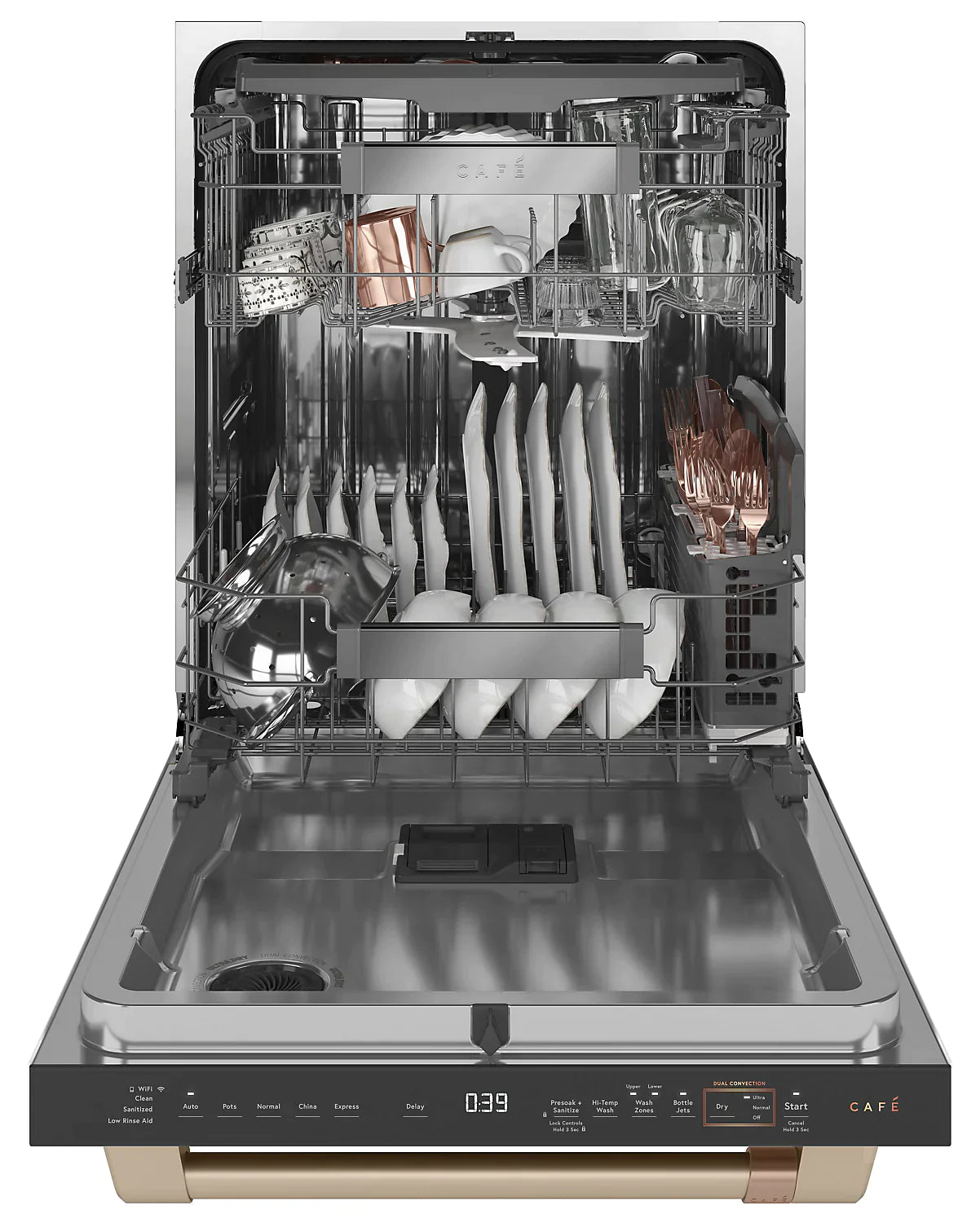 GE Cafe Dishwashers 24" White CDT875P4N3W2 - Appliance Bazaar