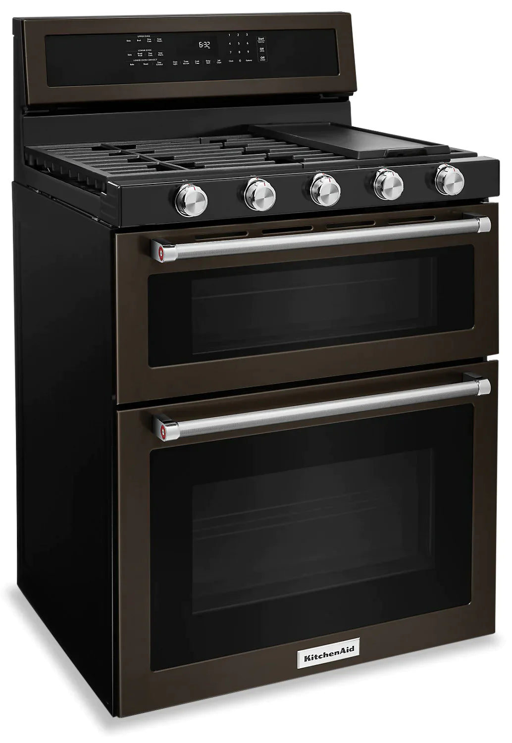 KITCHENAID Ranges 30" Black Stainless Steel KFGD500EBS - Appliance Bazaar