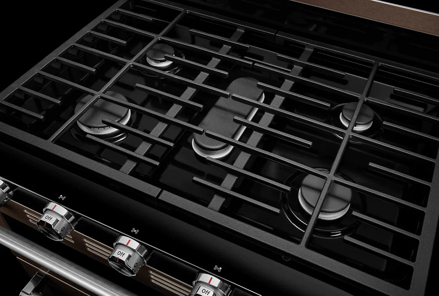 KITCHENAID Ranges 30" Black Stainless Steel KFGD500EBS - Appliance Bazaar
