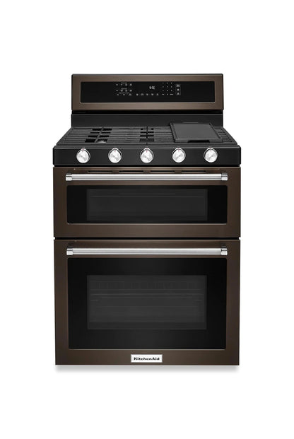 KITCHENAID Ranges 30" Black Stainless Steel KFGD500EBS - Appliance Bazaar
