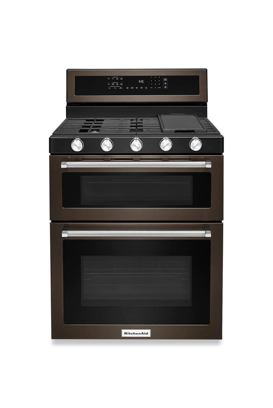 KITCHENAID Ranges 30" Black Stainless Steel KFGD500EBS - Appliance Bazaar