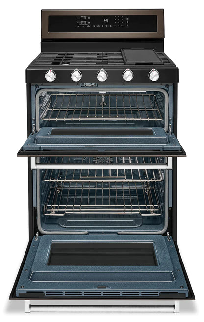 KITCHENAID Ranges 30" Black Stainless Steel KFGD500EBS - Appliance Bazaar