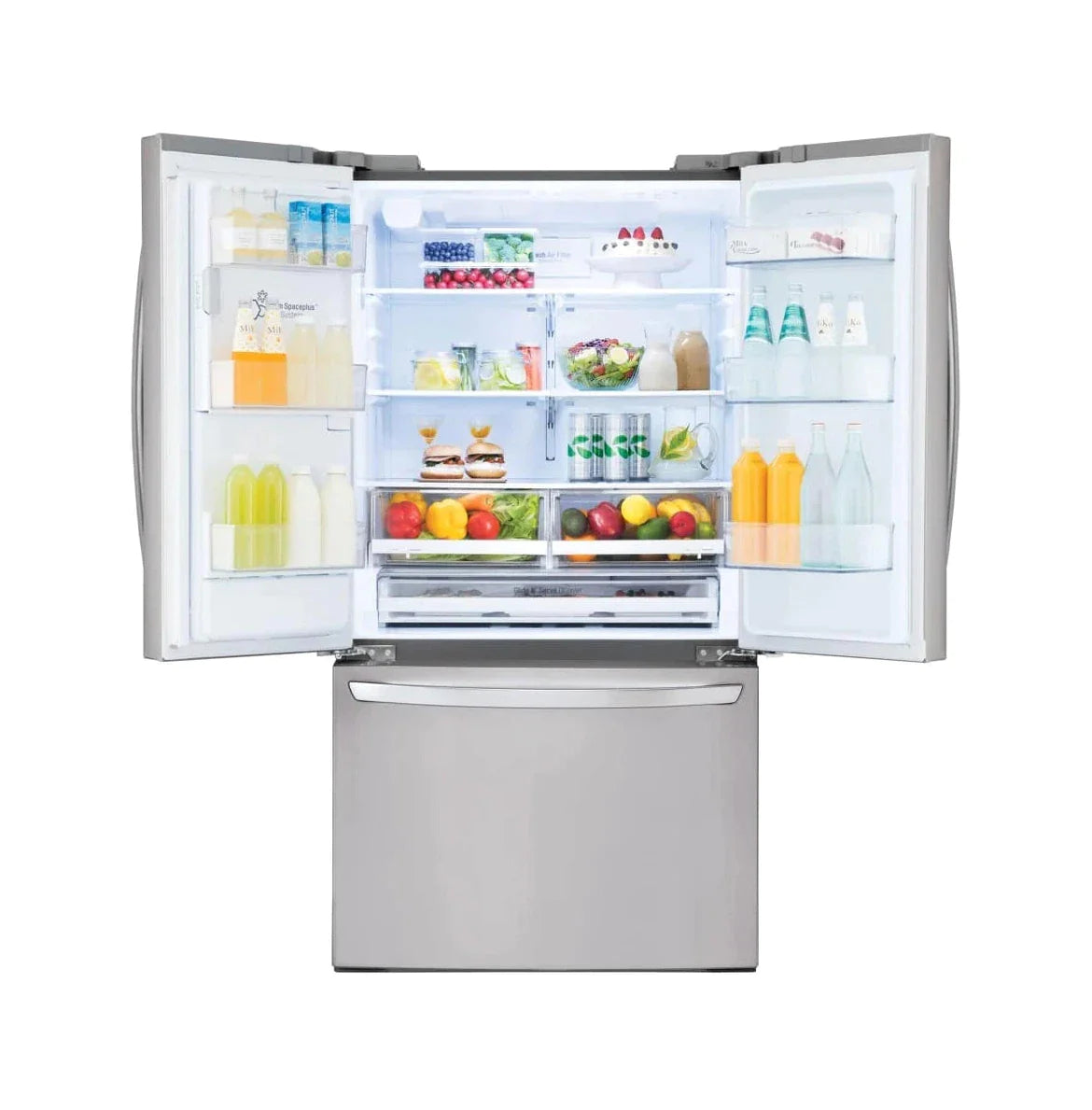 LG Refrigerator 36" Stainless Steel LFXS26973S - Appliance Bazaar