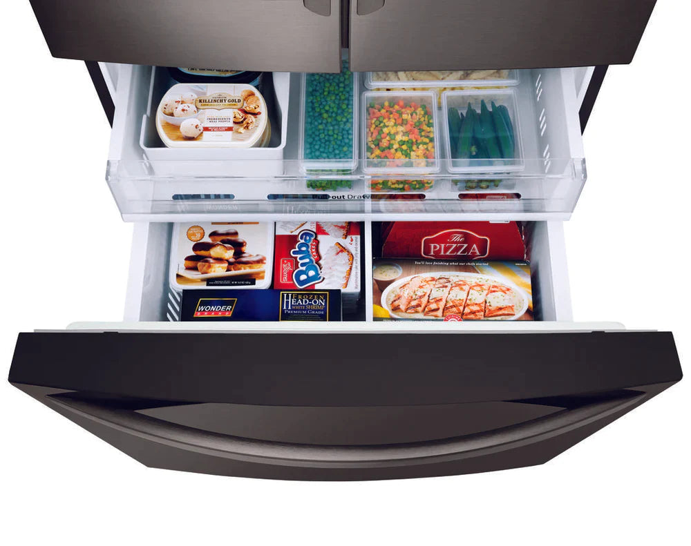 LG Refrigerator 36" Black Stainless Steel LFXS28968D - Appliance Bazaar