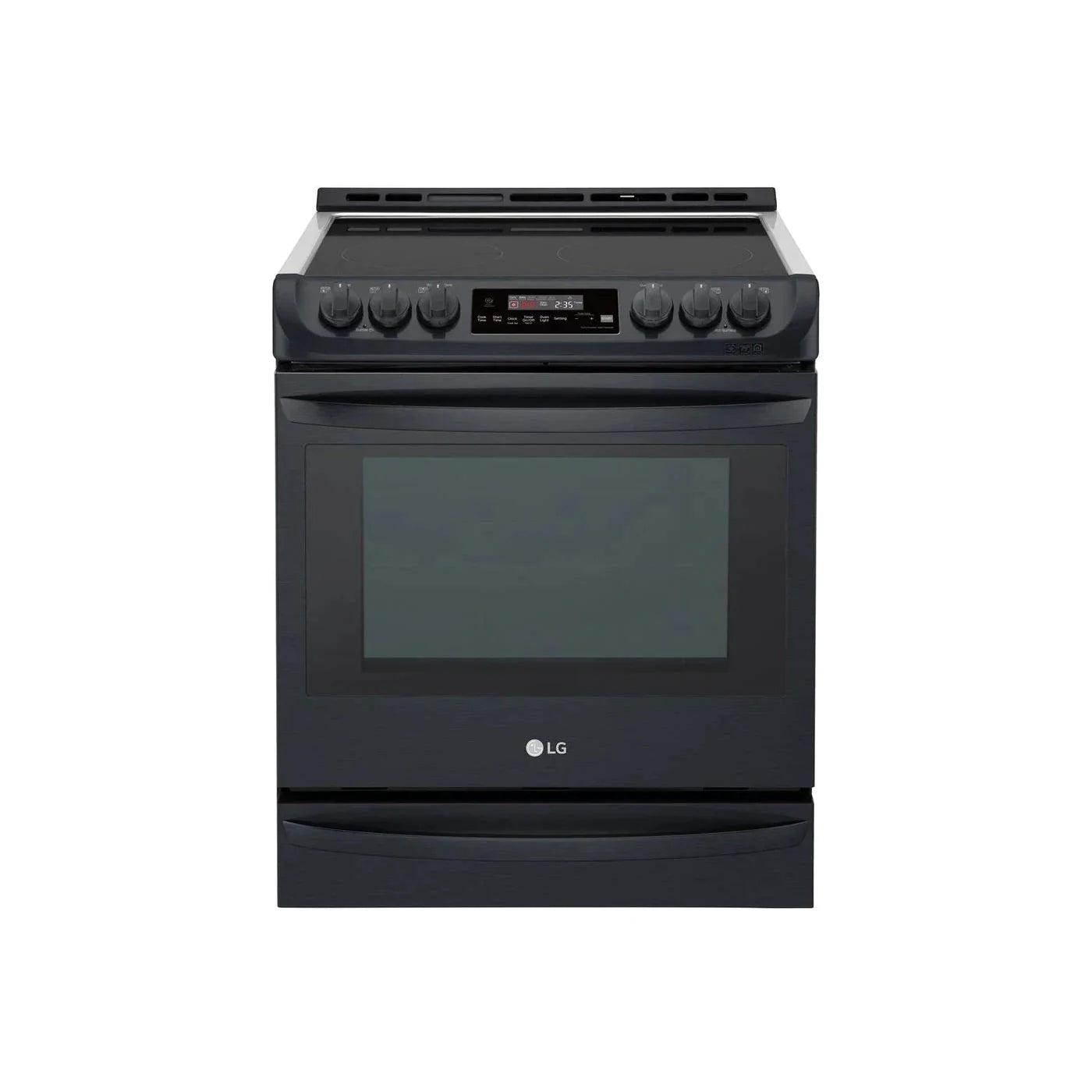 LG Ranges 30" Matte Black Stainless Steel LSE5613BM - Appliance Bazaar